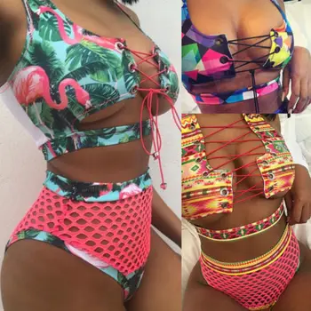 Hot Women New Bathing Suit High Waist Swimwear Padded Bra Push-up Bikini Set Floral Print Swimsuit Bandage Brazilian Swimsuit
Hot Women New Bathing Suit High Waist Swimwear Padded Bra Push-up Bikini Set Floral Print Swimsuit Bandage Brazilian Swimsuit