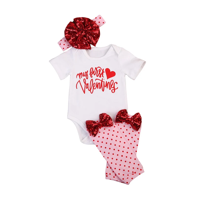 4Pcs Newborn Baby Girl Valentine Clothes Short Sleeve Lips Romper+Headband+Leggings Baby Girl Summer Outfits Set Hot Sale 0-18M
4Pcs Newborn Baby Girl Valentine Clothes Short Sleeve Lips Romper+Headband+Leggings Baby Girl Summer Outfits Set Hot Sale 0-18M