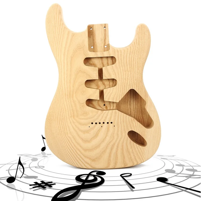 Wood Type Electric Guitar Accessories ST Electric Guitar Ash Wood Material Guitar Body Unfinished DIY Guitar Body Part New
Wood Type Electric Guitar Accessories ST Electric Guitar Ash Wood Material Guitar Body Unfinished DIY Guitar Body Part New