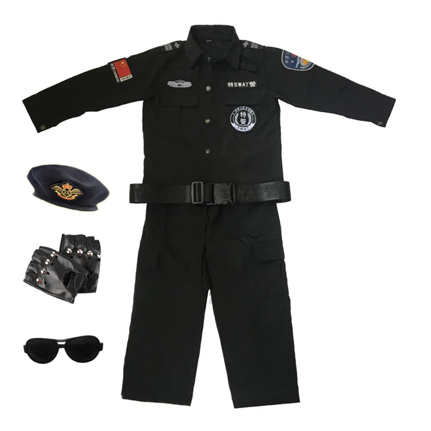 2019 Purim Children Policemen Fancy Suit Man Carnival Cosplay Costume Combat Military Training Uniform Kids Halloween Clothing
2019 Purim Children Policemen Fancy Suit Man Carnival Cosplay Costume Combat Military Training Uniform Kids Halloween Clothing