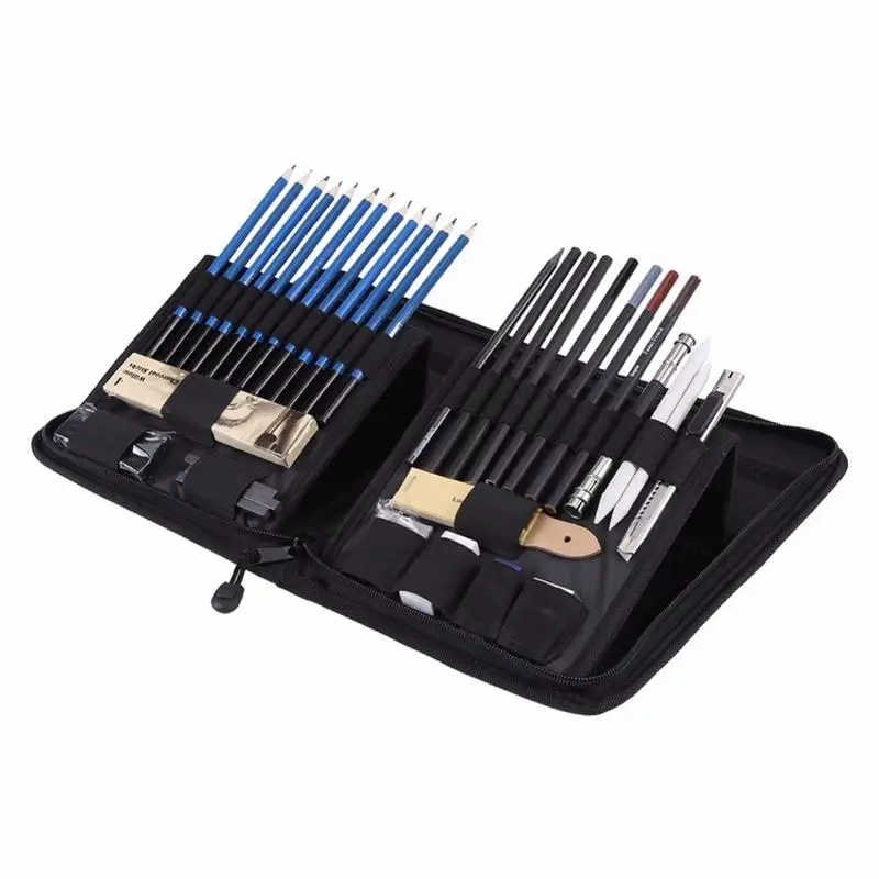 40pcs Pencil Set Stationery Set Professional Sketching Drawing Pencils Kit Set Wood Pencil For Art Supplies School Students Pens
40pcs Pencil Set Stationery Set Professional Sketching Drawing Pencils Kit Set Wood Pencil For Art Supplies School Students Pens