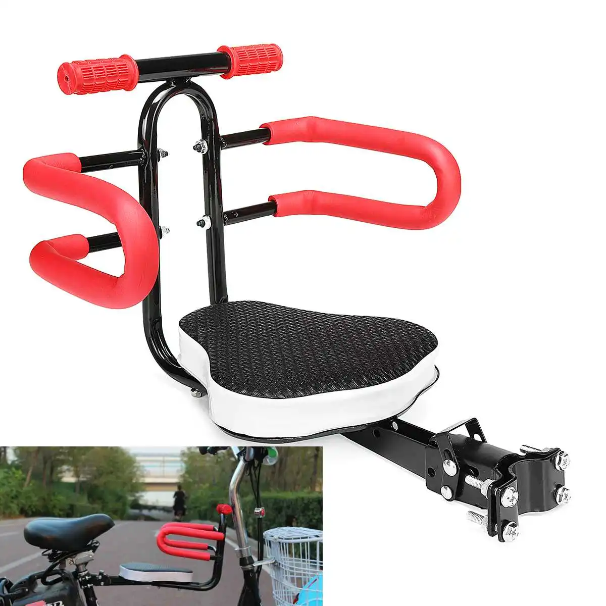Foldable Bicycle Child Front Seat Saddle Baby Kids Safety Carrier with Handrail For Electric Car Mountain Bike Bicycle Etc
Foldable Bicycle Child Front Seat Saddle Baby Kids Safety Carrier with Handrail For Electric Car Mountain Bike Bicycle Etc