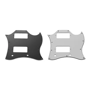 PVC HH Electric Guitar Pickguard Scratch Plate for SG Electric Guitars 3 Ply White/ Black 2 Colors Guitar Parts & Accessories
PVC HH Electric Guitar Pickguard Scratch Plate for SG Electric Guitars 3 Ply White/ Black 2 Colors Guitar Parts & Accessories