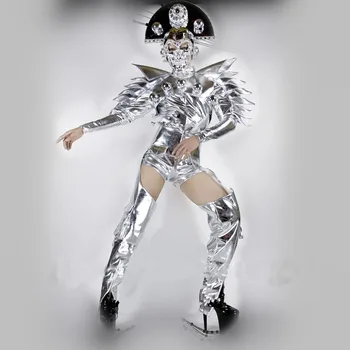 Fashion Ballroom dance costumes silver mirror music festival stage clothes stage show catwalks wear robot suit party dj bar mask
Fashion Ballroom dance costumes silver mirror music festival stage clothes stage show catwalks wear robot suit party dj bar mask
