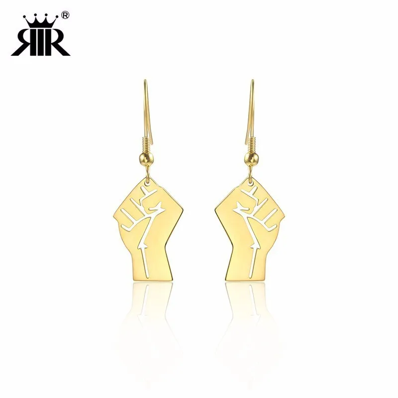 RIR Stainless Steel Raised Clenched Fist Earrings African Power Earrings Symbolizes Unity And Support For Jewelry Earrings
RIR Stainless Steel Raised Clenched Fist Earrings African Power Earrings Symbolizes Unity And Support For Jewelry Earrings