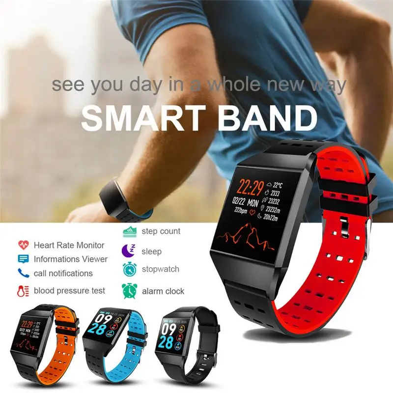 New W1C Heart Rate Blood Pressure Monitor Smart Watch Sports Pedometer Smart Bracelet For All Smartphone Drop Shipping Watches
New W1C Heart Rate Blood Pressure Monitor Smart Watch Sports Pedometer Smart Bracelet For All Smartphone Drop Shipping Watches