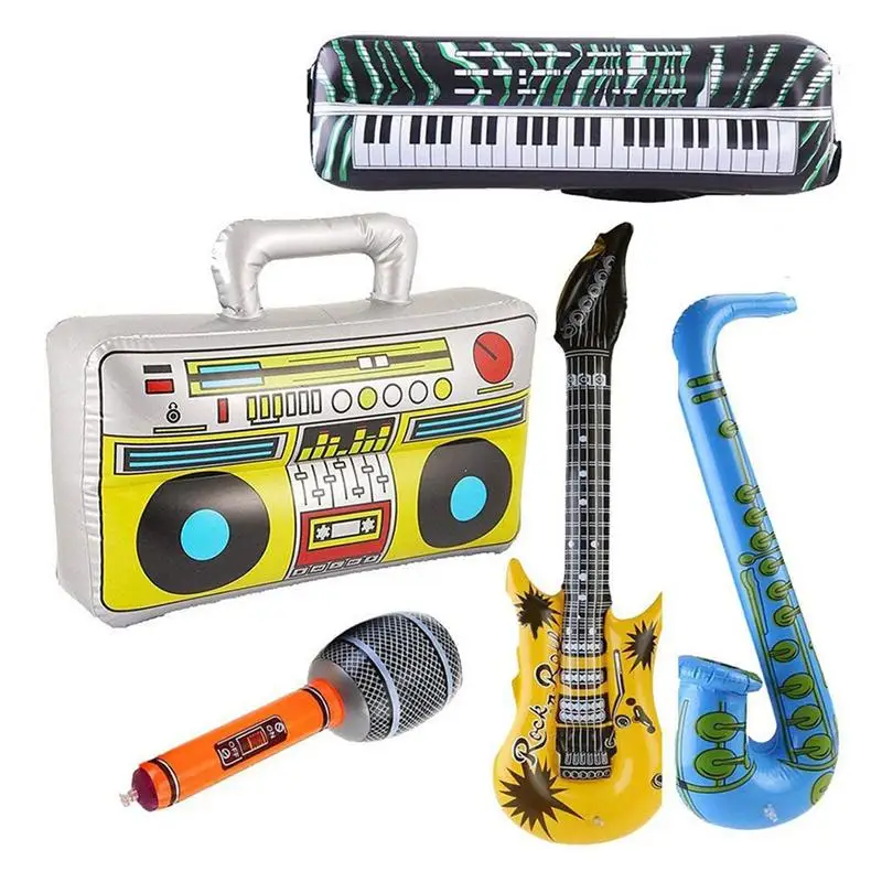 5pcs Inflatable Musical Toy Radio Instruments Microphone Set Cool Fun Instruments Inflatable Toys Decorations Props Party Favor
5pcs Inflatable Musical Toy Radio Instruments Microphone Set Cool Fun Instruments Inflatable Toys Decorations Props Party Favor