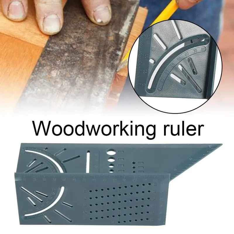 Plastic Woodworking 3D Angle Ruler Woodcraft Scriber T-type Multifunctional 90 Degree Ruler Angle
Plastic Woodworking 3D Angle Ruler Woodcraft Scriber T-type Multifunctional 90 Degree Ruler Angle