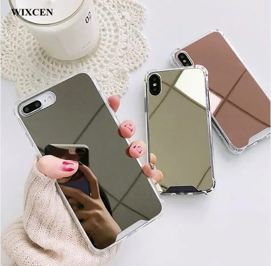Wixcen Rose Gold Plating Mirror Phone Case Anti-knock Soft Tpu Silicone Case for IPhone 7 7plus 6 6s 6plus 8 X Clear Back Cover
Wixcen Rose Gold Plating Mirror Phone Case Anti-knock Soft Tpu Silicone Case for IPhone 7 7plus 6 6s 6plus 8 X Clear Back Cover