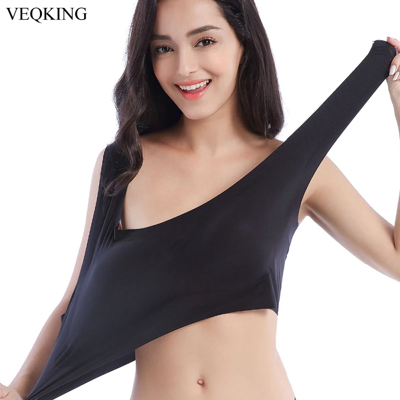 VEQKING Big Size M-4XL Women High Elastic Sport Bras Wire Free Padded Seamless Gym Fitness Running Yoga Bra Sleep Sport Tank Top
VEQKING Big Size M-4XL Women High Elastic Sport Bras Wire Free Padded Seamless Gym Fitness Running Yoga Bra Sleep Sport Tank Top