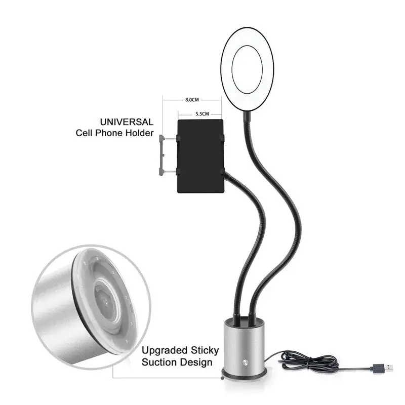 Beauty Phone Holder Multi-Function Self-Timer And Video Recording Selfie Live New Cell Phone Holder Warm And Cold LED Chargeable
Beauty Phone Holder Multi-Function Self-Timer And Video Recording Selfie Live New Cell Phone Holder Warm And Cold LED Chargeable