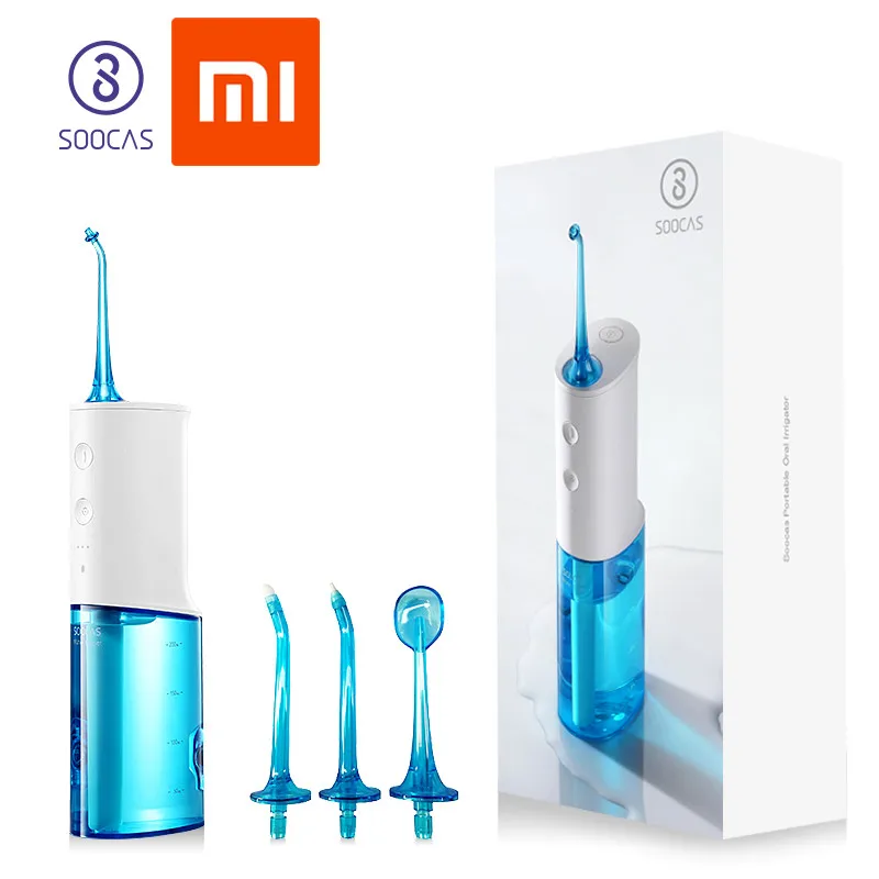 YOUPIN SOOCAS W3 Portable Oral Irrigator Dental Electric Water Flosser Waterproof USB Rechargeable Mouth Cleaner With 4 Nozzles
YOUPIN SOOCAS W3 Portable Oral Irrigator Dental Electric Water Flosser Waterproof USB Rechargeable Mouth Cleaner With 4 Nozzles
