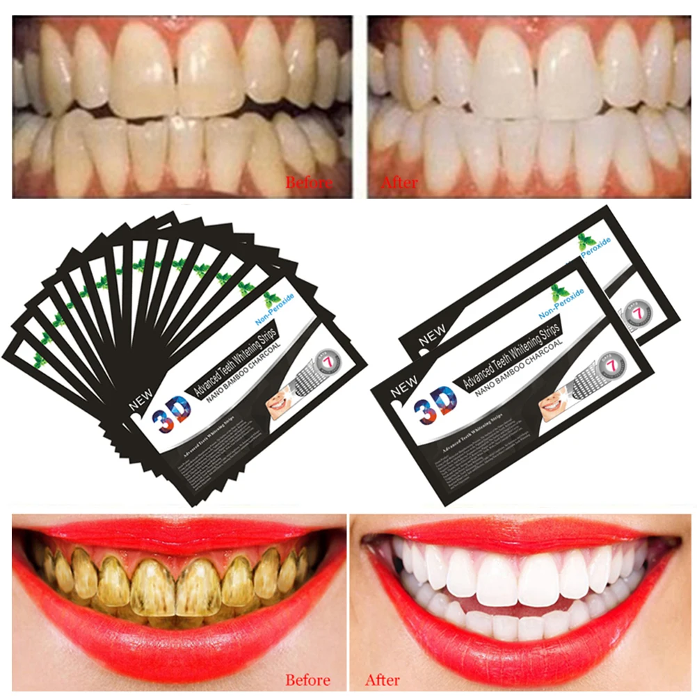3D Mint Charcoal Teeth Whitening Strips Bamboo Tooth Patch Stickers Oral Hygiene Professional Oral Care Dental Sticker
3D Mint Charcoal Teeth Whitening Strips Bamboo Tooth Patch Stickers Oral Hygiene Professional Oral Care Dental Sticker