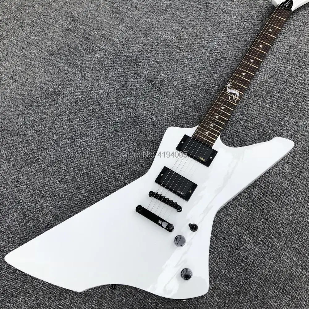 White color 6 strings explore Electric Guitar,Factory custom Solid Mahogany Goose shape Balck hardware guitar,Free shipping
White color 6 strings explore Electric Guitar,Factory custom Solid Mahogany Goose shape Balck hardware guitar,Free shipping