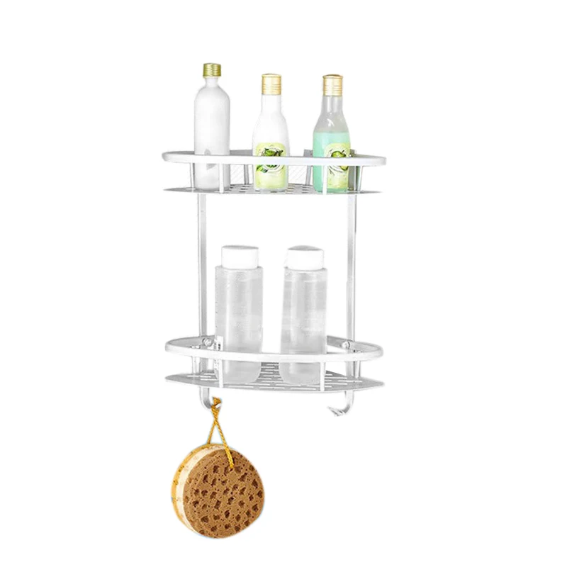 Bathroom Shelf (No Drilling) Durable Aluminum 2 Tiers Shower Shelf Kitchen Storage Basket Adhesive Suction Corner Shelves Show
Bathroom Shelf (No Drilling) Durable Aluminum 2 Tiers Shower Shelf Kitchen Storage Basket Adhesive Suction Corner Shelves Show