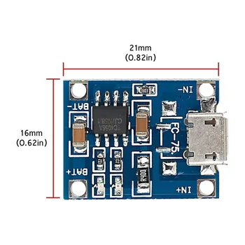 10 pcs Micro USB 5V 1A 18650 TP4056 Lithium Battery Charger Module Charging Board With Protection Dual Functions 1A Li-ion
10 pcs Micro USB 5V 1A 18650 TP4056 Lithium Battery Charger Module Charging Board With Protection Dual Functions 1A Li-ion