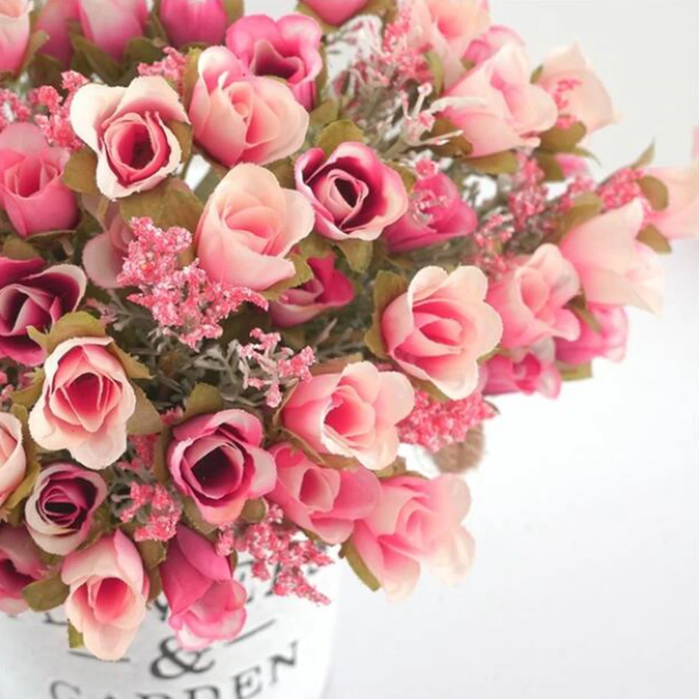 20heads/1 Bundle Artificial Flowers Artificial Rose Bride Bouquet For Christmas Home Wedding New Year Decoration
20heads/1 Bundle Artificial Flowers Artificial Rose Bride Bouquet For Christmas Home Wedding New Year Decoration