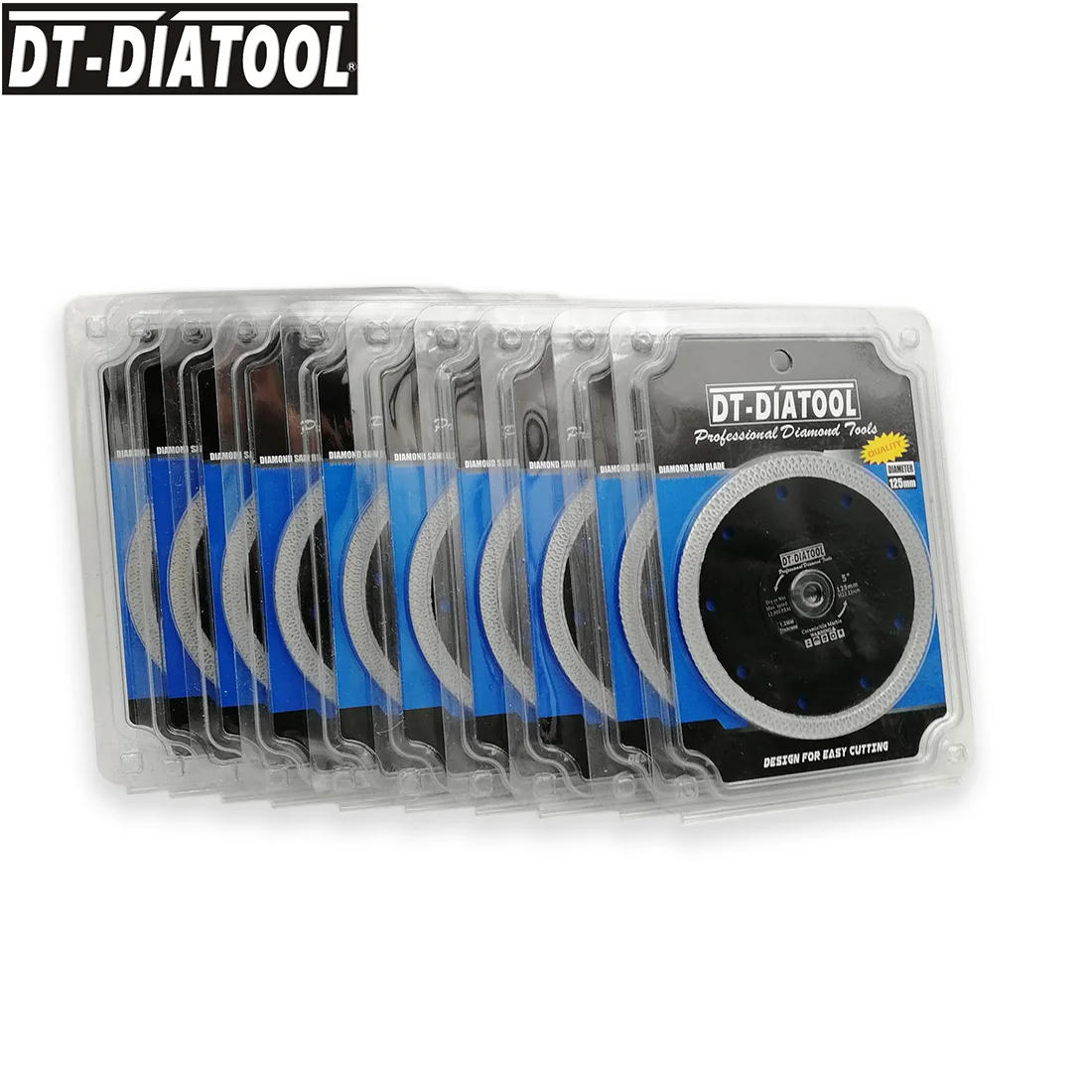 DT-DIATOOL 10pcs/pk Premium Diamond Reinforced Core Ring Wheel Cutting Disc X Mesh Turbo Rim Segment Saw Blades Dia 125mm/5"
DT-DIATOOL 10pcs/pk Premium Diamond Reinforced Core Ring Wheel Cutting Disc X Mesh Turbo Rim Segment Saw Blades Dia 125mm/5"