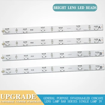 New for SVV420AA4 LED Backlight high brightness Concave Lens Copper base plate 6 Lamp Bar light bar
New for SVV420AA4 LED Backlight high brightness Concave Lens Copper base plate 6 Lamp Bar light bar