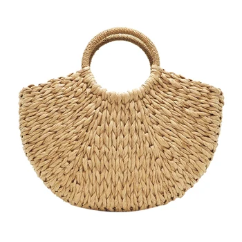 Handmade Beach Bag Round Straw Totes Bag Large Bucket Summer Bags Women Natural Basket Handbag
Handmade Beach Bag Round Straw Totes Bag Large Bucket Summer Bags Women Natural Basket Handbag