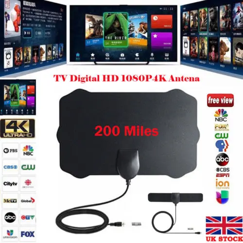 200 Mile Range TV Antenna TV Digital HD Skylink 4K Indoor HDTV Universal 4M UK Hot TV Antenna
200 Mile Range TV Antenna TV Digital HD Skylink 4K Indoor HDTV Universal 4M UK Hot TV Antenna