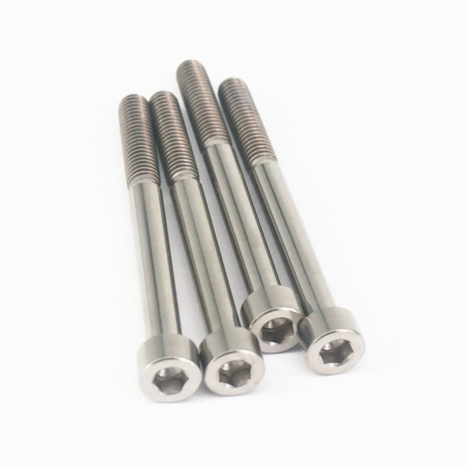 (4) M6 x 50mm Original Color TC4 GR5 Titanium Alloy Allen Hex Screw Column Head Bolts For Bicycle
(4) M6 x 50mm Original Color TC4 GR5 Titanium Alloy Allen Hex Screw Column Head Bolts For Bicycle