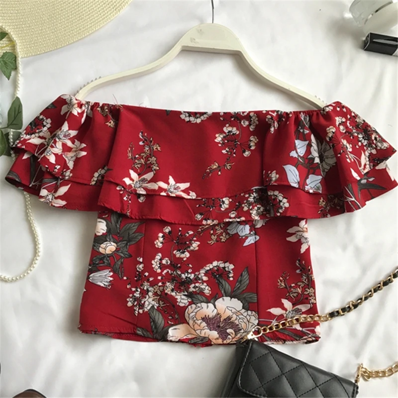 2019 Korean Women Sexy Tops And Blouses Ladies Short Length Slash Neck Slim Shirt Flare Sleeve Ruffles Oversized Blusas Mujer
2019 Korean Women Sexy Tops And Blouses Ladies Short Length Slash Neck Slim Shirt Flare Sleeve Ruffles Oversized Blusas Mujer