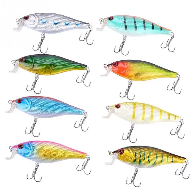 HURRISE 8PCS 10cm/14.3g Plastic Hard Fishing Lures Artificial 3D Fish Eyes Fishing Bait with Sharp 4 # Hook Fishing Tools Pesca
HURRISE 8PCS 10cm/14.3g Plastic Hard Fishing Lures Artificial 3D Fish Eyes Fishing Bait with Sharp 4 # Hook Fishing Tools Pesca