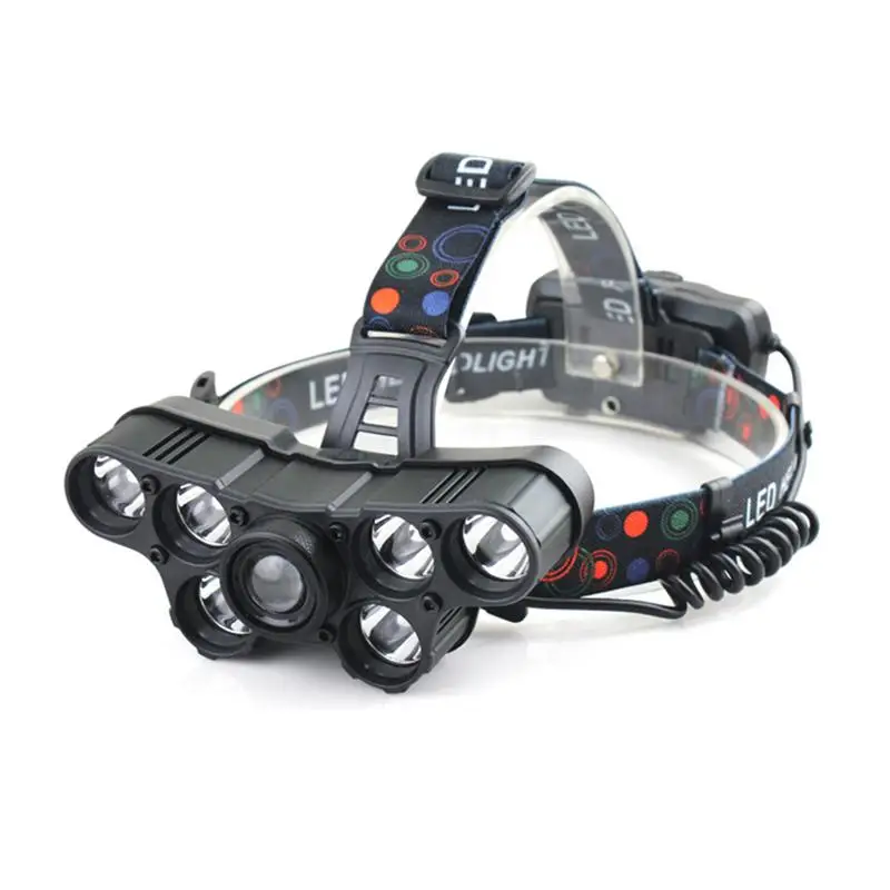 7 LED Camping Headlight Aluminum High Brightness USB Charging T6 Headlight Waterproof Outdoor Fishing Light Night Supplies
7 LED Camping Headlight Aluminum High Brightness USB Charging T6 Headlight Waterproof Outdoor Fishing Light Night Supplies