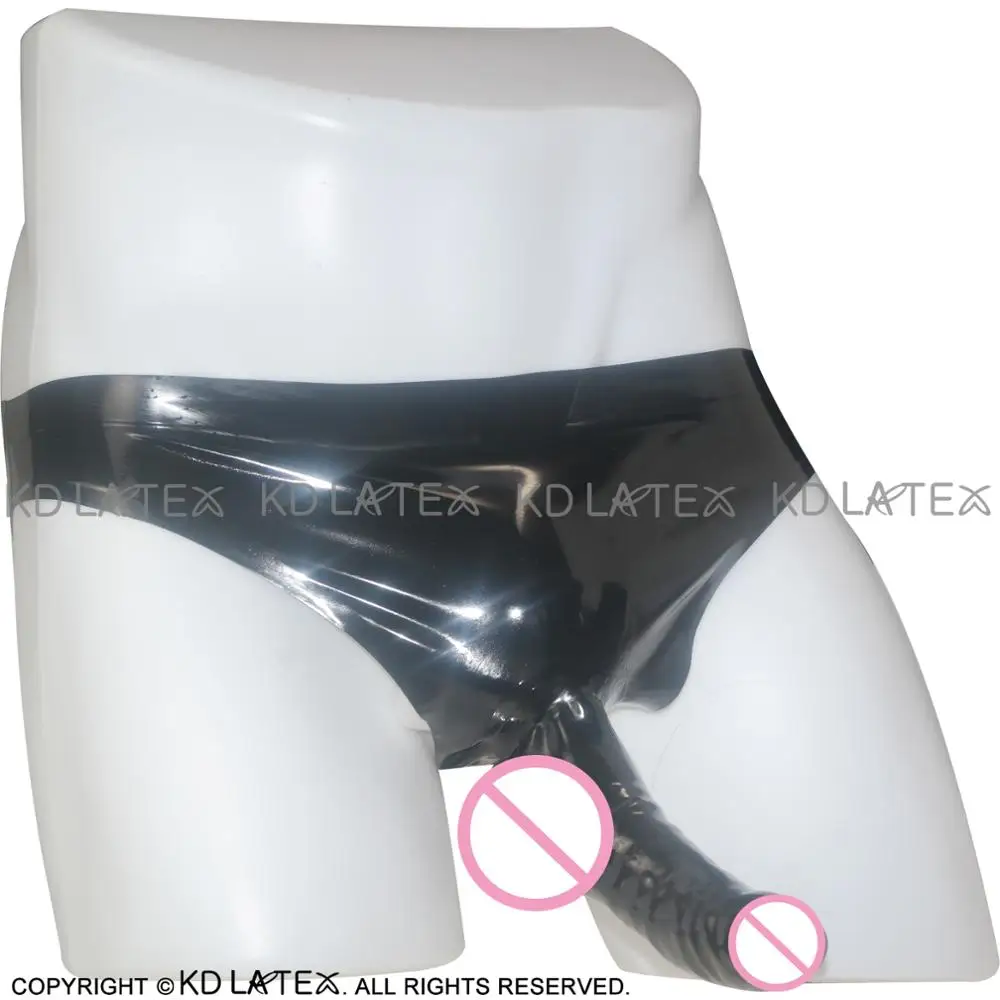 Black Low Cut Sexy Rubber Latex Briefs With Anatomical Sheath Underwear Shorts Panties DK-0006
Black Low Cut Sexy Rubber Latex Briefs With Anatomical Sheath Underwear Shorts Panties DK-0006