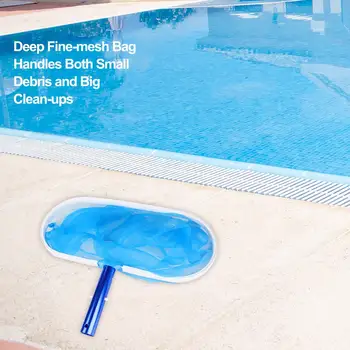 Heavy Duty Deep-Bag Pool Net Pool Skimmer Leaf Skimmer Rake - Fine Mesh Net for Cleaning Pool, Hot Tub, Spa, Removing Leaves &
Heavy Duty Deep-Bag Pool Net Pool Skimmer Leaf Skimmer Rake - Fine Mesh Net for Cleaning Pool, Hot Tub, Spa, Removing Leaves &