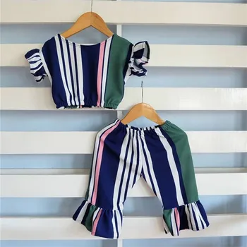 PUDCOCO Pop Newest Striped Kids Baby Girl Crop Top T-shirt+ Flare Long Pants Outfits Set Casual Clothes Summer suits
PUDCOCO Pop Newest Striped Kids Baby Girl Crop Top T-shirt+ Flare Long Pants Outfits Set Casual Clothes Summer suits
