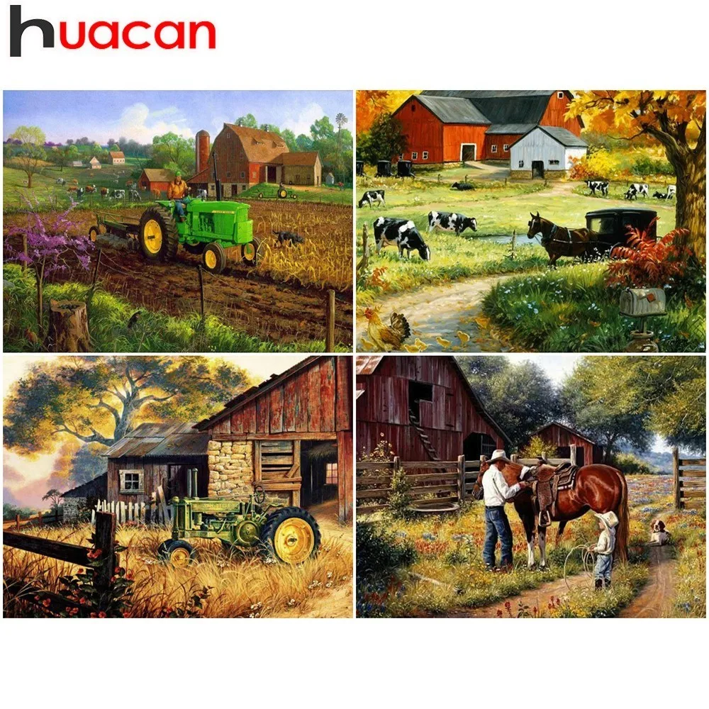 HUACAN DIY Diamond Mosaic Landscape 5D Full Square Diamond Painting Farming Farmhouse Decor Picture Of Rhinestone
HUACAN DIY Diamond Mosaic Landscape 5D Full Square Diamond Painting Farming Farmhouse Decor Picture Of Rhinestone