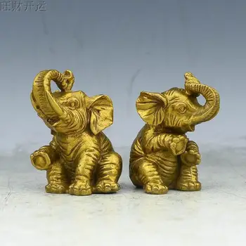 Chinese antique handmade brass statue fengshui lucky Elephant a pair
Chinese antique handmade brass statue fengshui lucky Elephant a pair
