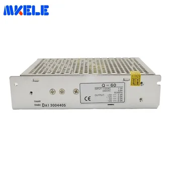 

Hot Sale AC 220V To DC Switching Power Supply 5V 12V 24V -12V Quad Output Type Customized SMPS 4A 1A 1A 0.5A CE Approved Q-60D