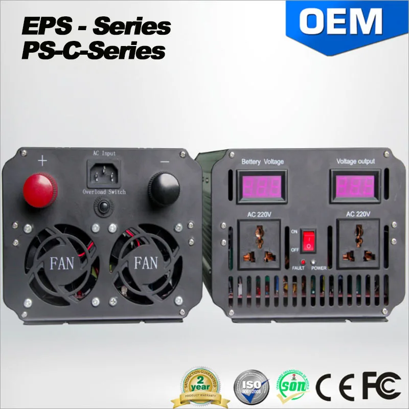 UPS 1000W/1KW Pure Sine Wave Inverter Surge Power 2000W/2KW DC12/24/48V AC220/230/240V with ac charger power supply
UPS 1000W/1KW Pure Sine Wave Inverter Surge Power 2000W/2KW DC12/24/48V AC220/230/240V with ac charger power supply