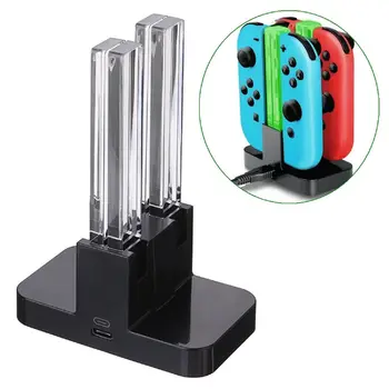 OSTENT 4 in 1 LED Charging Stand Dock Power Station for Nintendo Switch Joy-Con Controller
OSTENT 4 in 1 LED Charging Stand Dock Power Station for Nintendo Switch Joy-Con Controller