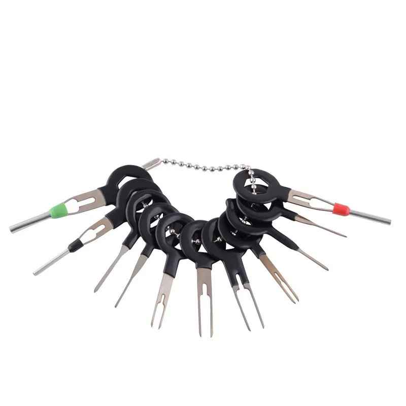 11pcs Terminal Removal Tools Car Electrical Wiring Crimp Connector Pin Extractor Kit Car Repair Tools Accessories
11pcs Terminal Removal Tools Car Electrical Wiring Crimp Connector Pin Extractor Kit Car Repair Tools Accessories