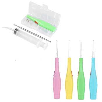 LED Light Ear Wax Remover Tools Set Earpick Curette Syringe Irrigator Clean Care Tool Dropshipping
LED Light Ear Wax Remover Tools Set Earpick Curette Syringe Irrigator Clean Care Tool Dropshipping