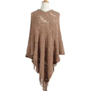 Autumn Poncho Women Knitted Sweaters Pullover V-neck Sweater Female Casual Loose Women Winter Jumper Female Autumn Sweaters
Autumn Poncho Women Knitted Sweaters Pullover V-neck Sweater Female Casual Loose Women Winter Jumper Female Autumn Sweaters