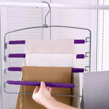 New Magic Stainless Steel Trousers Hanger Multifunction Pants Closet Belt Holder Rack Saving Space Hot Sell
New Magic Stainless Steel Trousers Hanger Multifunction Pants Closet Belt Holder Rack Saving Space Hot Sell