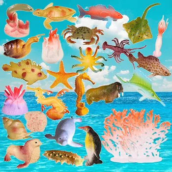 Kids 30PCS Mini Simulation Sea Ocean Animals Models Educational Toys Floating Fish Starfish Turtle Octopus Bath Play Water Toy
Kids 30PCS Mini Simulation Sea Ocean Animals Models Educational Toys Floating Fish Starfish Turtle Octopus Bath Play Water Toy