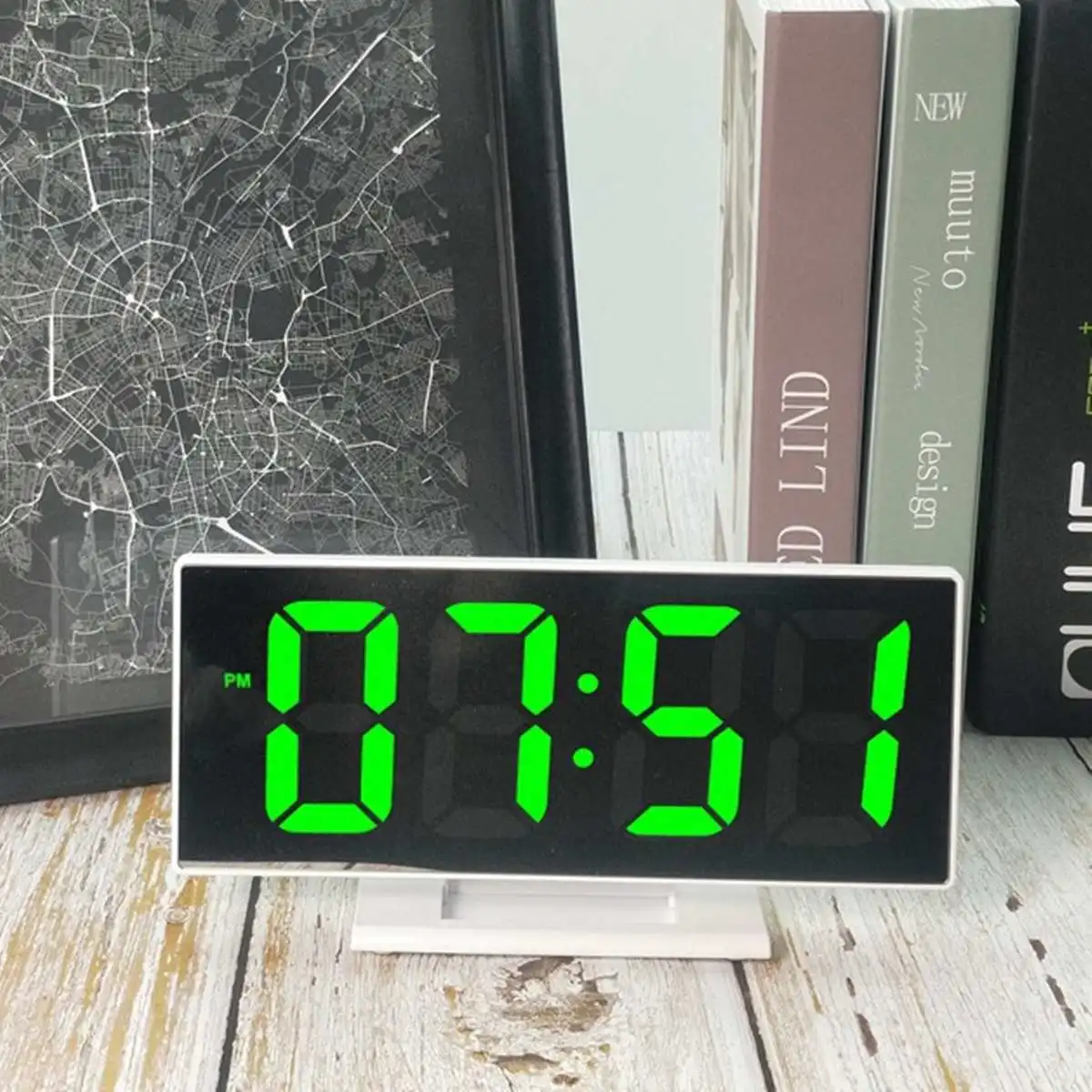Electronic Mirror Clock LED Alarm Clock Digital Clocks USB Digital 12H/24H Snooze Function Thermometer Desktop Watch Table Clock
Electronic Mirror Clock LED Alarm Clock Digital Clocks USB Digital 12H/24H Snooze Function Thermometer Desktop Watch Table Clock