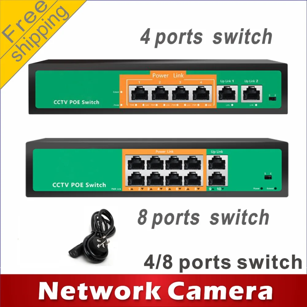 Free shipping 4-port PoE switch 4 +1 Port 8-port PoE switch 8 +1 Port Switch network cameras powered POE21004P POE21008P
Free shipping 4-port PoE switch 4 +1 Port 8-port PoE switch 8 +1 Port Switch network cameras powered POE21004P POE21008P