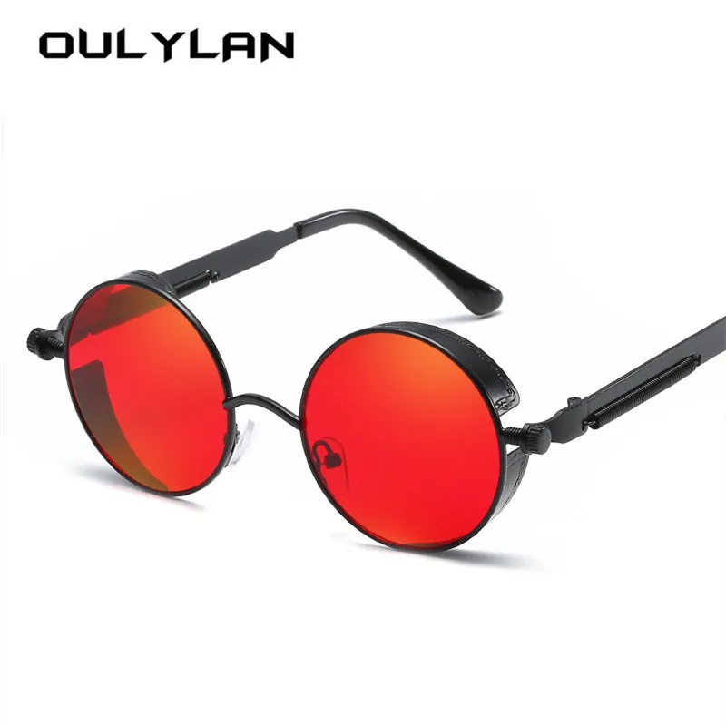 Oulylan Men Steampunk Sunglasses Women Round Metal Glasses Luxury Brand Designer Vintage Sun Glasses UV400 Steampunk goggles
Oulylan Men Steampunk Sunglasses Women Round Metal Glasses Luxury Brand Designer Vintage Sun Glasses UV400 Steampunk goggles