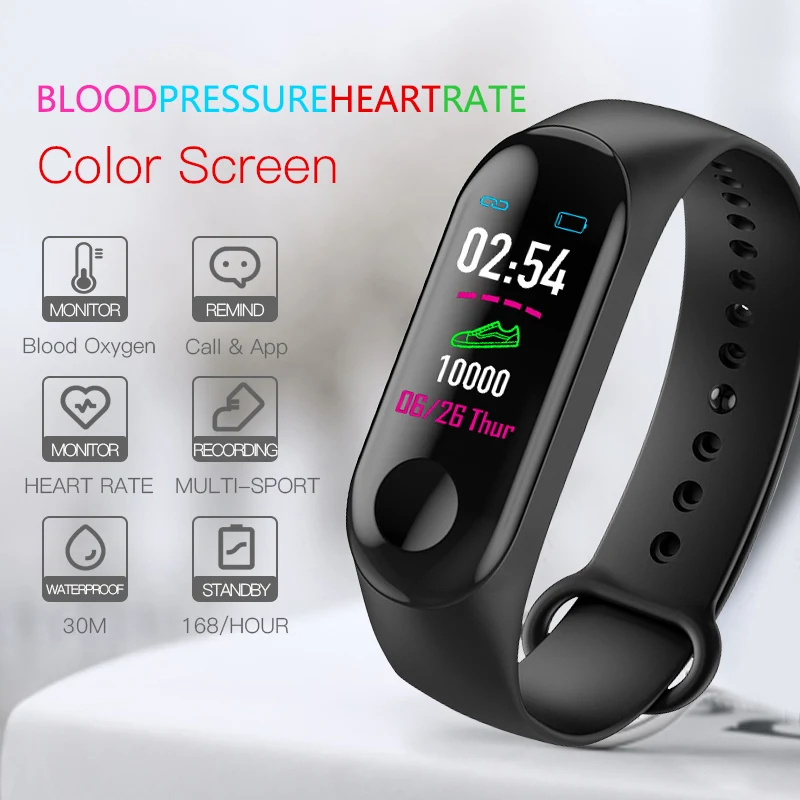 Newest Smart Sport Bracelet Wristband Blood Pressure Heart Rate Monitor Pedometer Bluetooth Smart Watch Men For Android iOS 2019
Newest Smart Sport Bracelet Wristband Blood Pressure Heart Rate Monitor Pedometer Bluetooth Smart Watch Men For Android iOS 2019