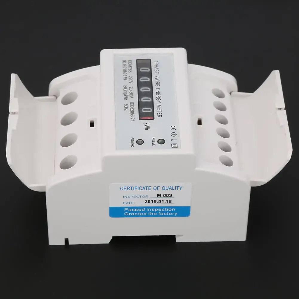 Single Phase 4P LCD Din Rail Electricity Power Consumption Wattmeter Energy Mete DDM76S 20-80A High Quality
Single Phase 4P LCD Din Rail Electricity Power Consumption Wattmeter Energy Mete DDM76S 20-80A High Quality