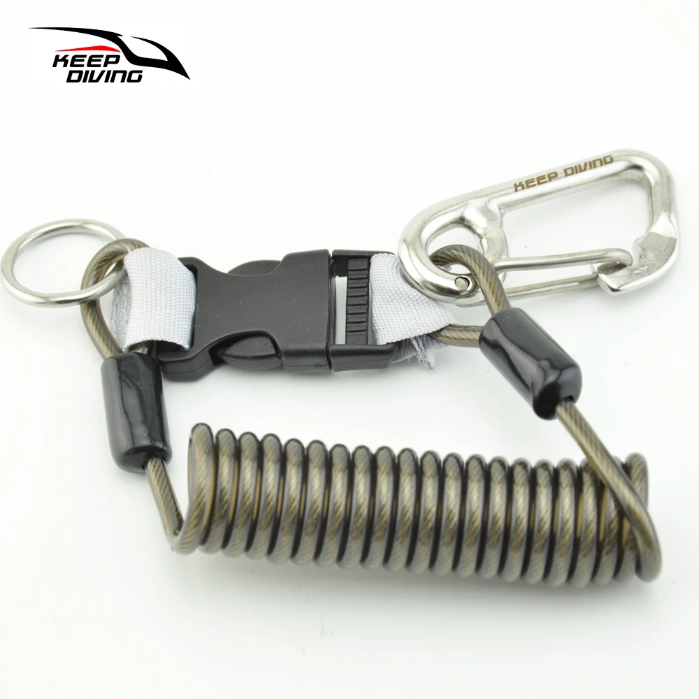 Keep Diving Spiral Spring Coil Scuba Diving Anti-lost Lanyard Safety Emergency Tool With One Quick-release Buckle
Keep Diving Spiral Spring Coil Scuba Diving Anti-lost Lanyard Safety Emergency Tool With One Quick-release Buckle