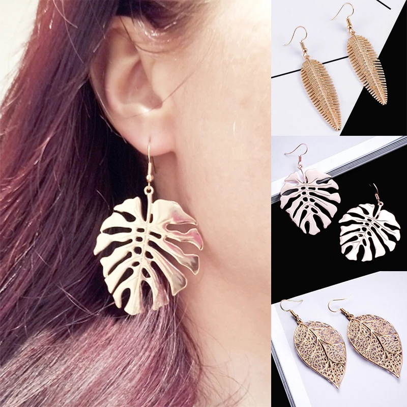 Fashion Bohemian Long Earrings Unique Metal Real Leaf Big Earrings For Women Jewelry Gift oorbellen pendientes
Fashion Bohemian Long Earrings Unique Metal Real Leaf Big Earrings For Women Jewelry Gift oorbellen pendientes