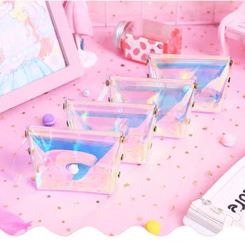 Women Mini Squre Transparent Purse Chic Laser PVC Clear Buckle Wallet Korean Style Girls Cute Colorful Coin Pouch Key Pocket
Women Mini Squre Transparent Purse Chic Laser PVC Clear Buckle Wallet Korean Style Girls Cute Colorful Coin Pouch Key Pocket